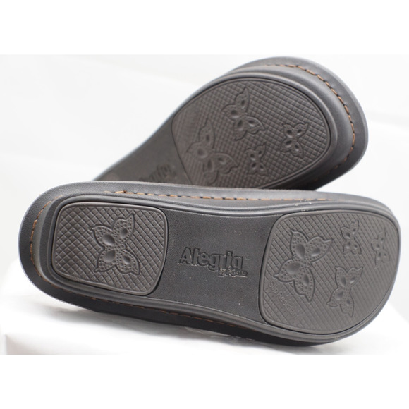 Alegria Leather Adjustable Backstrap Clogs Seville Oiled Brown Size 40 US 9 - Picture 9 of 10